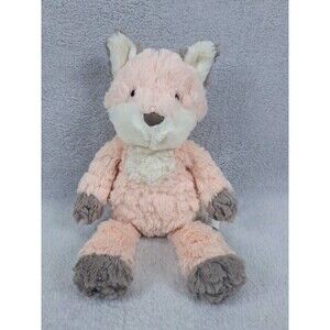 Mary Meyer Plush Pink Putty Nursery Fox 11” Stuffed Animal Toy Soft Shaggy Fur